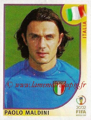 2002 - Panini FIFA World Cup Stickers - N° 460 - Paolo MALDINI (Italie)