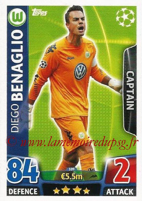 2015-16 - Topps UEFA Champions League Match Attax - N° 109 - Diego BENAGLIO (VFL Wolfsburg) (Captain)