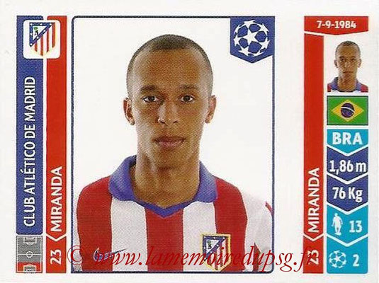 2014-15 - Panini Champions League N° 039 - MIRANDA  (Atletico Madrid)