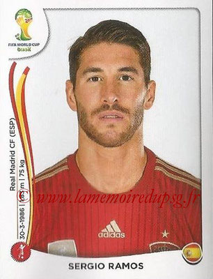 2014 - Panini FIFA World Cup Brazil Stickers - N° 111 - Sergio RAMOS (Espagne)