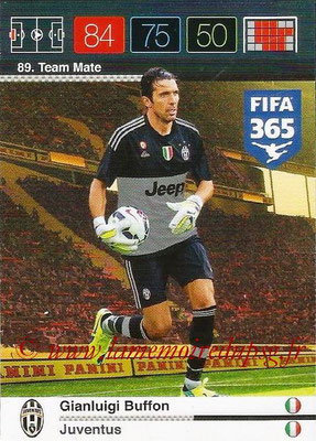 2015-16 - Panini Adrenalyn XL FIFA 365 - N° 089 - Gianluigi BUFFON (Juventus FC) (Team Mate)