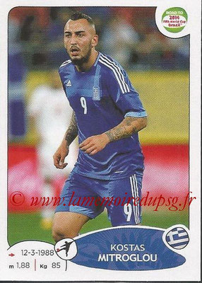 2014 - Panini Road to FIFA World Cup Brazil Stickers - N° 282 - Kostas MITROGLOU (Grèce)