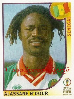 2002 - Panini FIFA World Cup Stickers - N° 050 - Alassane N'DOUR (Sénégal)