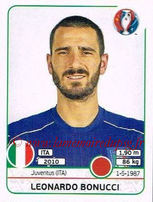 Panini Euro 2016 Stickers - N° 499 - Leonardo BONUCCI (Italie)