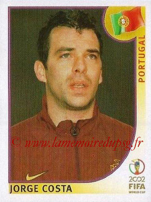 2002 - Panini FIFA World Cup Stickers - N° 301 - Jorge COSTA (Portugal)