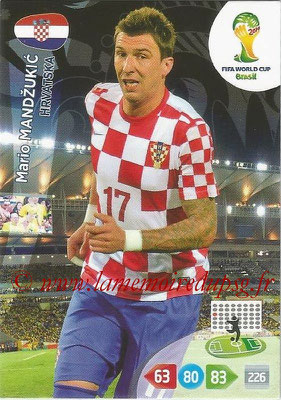 2014 - Panini FIFA World Cup Brazil Adrenalyn XL - N° 200 - Mario MANDZUKIC (Croatie)