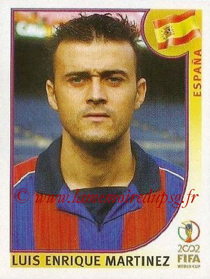 2002 - Panini FIFA World Cup Stickers - N° 110 - Luis Enrique MARTINEZ (Espagne)