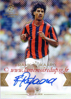 2015-16 - Topps UEFA Champions League Showcase Soccer - N° CLA-FR - Frank RIJKAARD (Milan AC) (Base Autographs Cards)