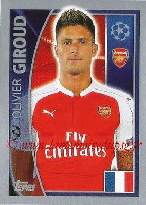 2015-16 - Topps UEFA Champions League Stickers - N° 403 - Olivier GIROUD (Arsenal FC)