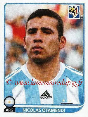 2010 - Panini FIFA World Cup South Africa Stickers - N° 112 - Nicolas OTAMENDI (Argentine)