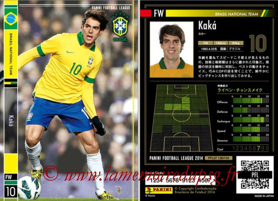 Panini Football League 2014 - PFL07 - N° 126 - KAKA (Bresil)