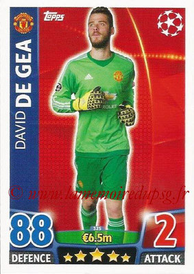 2015-16 - Topps UEFA Champions League Match Attax - N° 325 - David DE GEA (Manchester United)