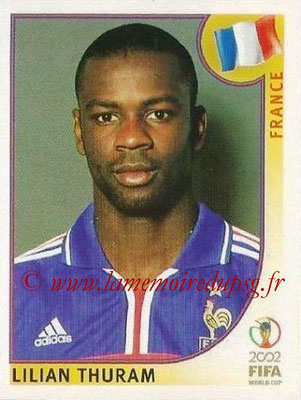 2002 - Panini FIFA World Cup Stickers - N° 028 - Lilian THURAM (France)