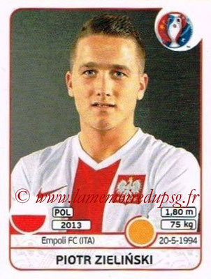 Panini Euro 2016 Stickers - N° 308 - Piotr ZIELINSKI (Pologne)