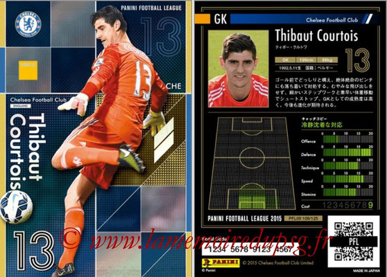 Panini Football League 2015 - PFL09 - N° 108 - Thibaut COURTOIS (Chelsea FC) (Super GK)