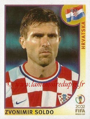 2002 - Panini FIFA World Cup Stickers - N° 483 - Znovimir SOLDO (Croatie)