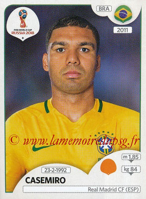 2018 - Panini FIFA World Cup Russia Stickers - N° 364 - CASEMIRO (Bresil)