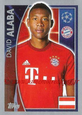 2015-16 - Topps UEFA Champions League Stickers - N° 382 - David ALABA (FC Bayern Munich)