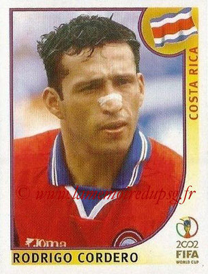 2002 - Panini FIFA World Cup Stickers - N° 231 - Rodrigo CORDERO (Costa Rica)