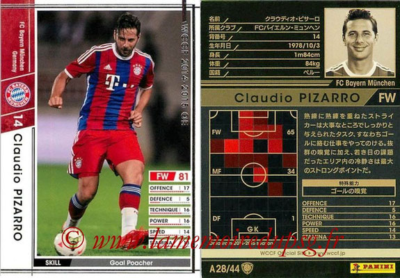 2013-14 - WCCF - N° A28 - Claudio PIZARRO (FC Bayern Munich)