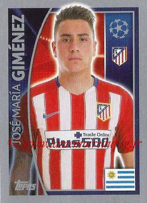 2015-16 - Topps UEFA Champions League Stickers - N° 179 - José Maria GIMENEZ (Club Atlético de Madrid)