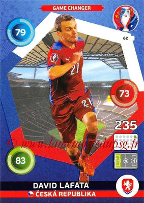 Panini Euro 2016 Cards - N° 062 - David LAFATA (République Tchèque) (Game Changer)