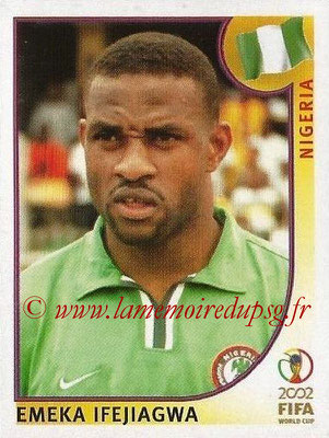 2002 - Panini FIFA World Cup Stickers - N° 407 - Emeka IFEJIAGWA (Nigéria)