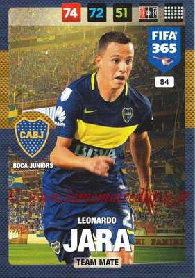 2016-17 - Panini Adrenalyn XL FIFA 365 - N° 084 - Leonardo JARA (CA Boca Junior)