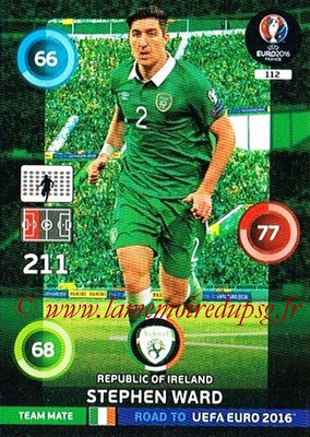 Panini Road to Euro 2016 Cards - N° 112 - Stephen WARD (Eire)