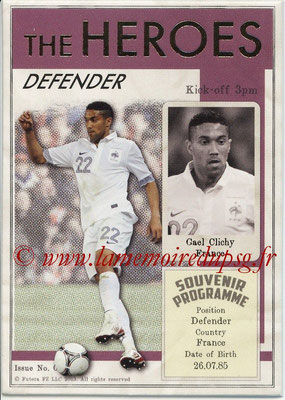 2013 - Futera World Football Unique - N° HER06 - Gaël CLICHY (France) (Defender) (The Heroes)