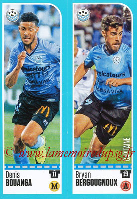 2016-17 - Panini Ligue 1 Stickers - N° 913 + 914 - Denis BOUANGA + Bryan BERGOUGNOUX (Tours)