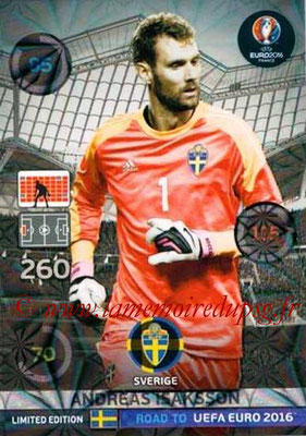 Panini Road to Euro 2016 Cards - N° LE-AI - Andreas ISAKSSON (Suède) (Limited Edition)