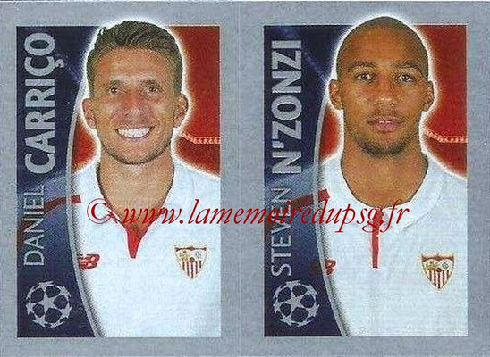 2015-16 - Topps UEFA Champions League Stickers - N° 276 - Daniel CARRICO + Steven N'ZONZI (FC Seville)