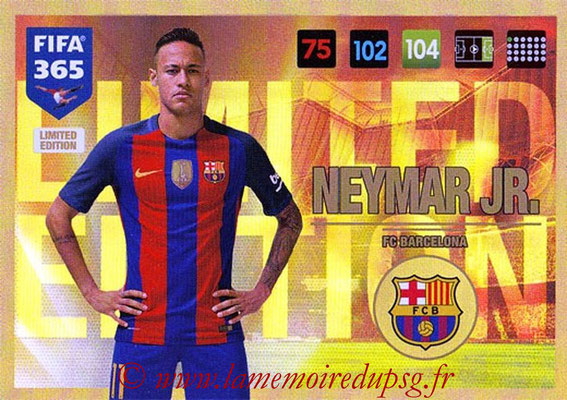 2016-17 - Panini Adrenalyn XL FIFA 365 - N° LE10 - NEYMAR Jr. (FC Barcelone) (Limited Edition)