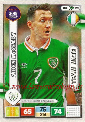 2018 - Panini Road to FIFA World Cup Russia Adrenalyn XL - N° IRL08 - Aiden McGEEDY (République d'Irlande) (UK Version)