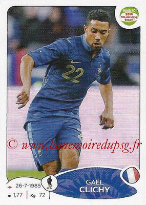 2014 - Panini Road to FIFA World Cup Brazil Stickers - N° 093 - Gaël CLICHY (France)