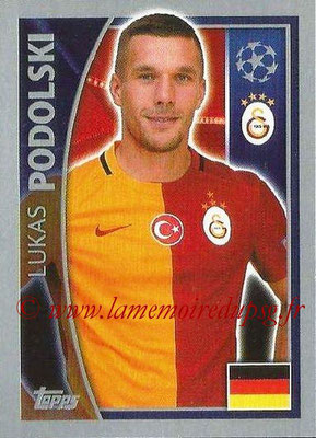 2015-16 - Topps UEFA Champions League Stickers - N° 201 - Lukas PODOLSKI (Galatasaray AS)