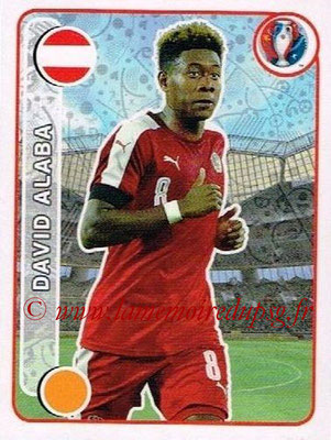 Panini Euro 2016 Stickers - N° 649 - David ALABA (Autriche)