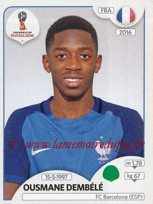 2018 - Panini FIFA World Cup Russia Stickers - N° 210 - Ousmane DEMBELE (France)
