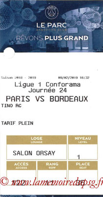 Tickets  PSG-Bordeaux  2018-19
