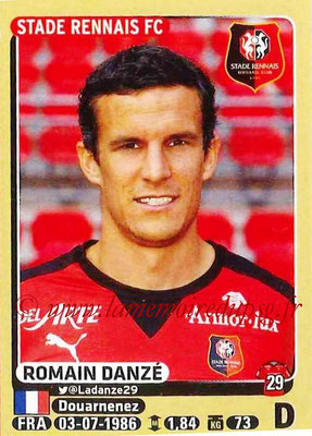 2015-16 - Panini Ligue 1 Stickers - N° 393 - Romain DANZE (Stade Rennais FC)