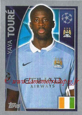 2015-16 - Topps UEFA Champions League Stickers - N° 254 - Yaya TOURÉ (Manchester City FC)