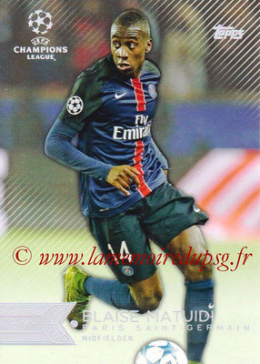 2015-16 - Topps UEFA Champions League Showcase Soccer - N° 009 - Blaise MATUIDI (Paris Saint-Germain)