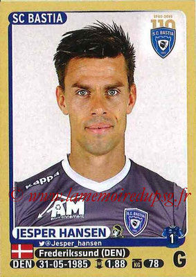 2015-16 - Panini Ligue 1 Stickers - N° 050 - Jesper HANSEN (SC Bastia)