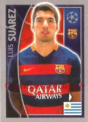 2015-16 - Topps UEFA Champions League Stickers - N° 315 - Luis SUAREZ (FC Barcelone)