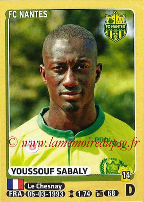 N° 298 - Youssef SABALY (2010-13, PSG (CFA) > 2015-16, Prêt au FC Nantes)