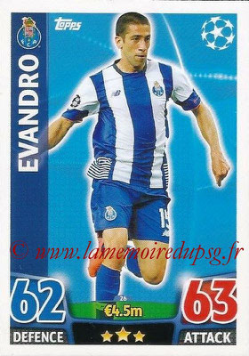 2015-16 - Topps UEFA Champions League Match Attax - N° 026 - EVANDRO (FC Porto)