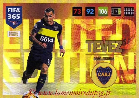 2016-17 - Panini Adrenalyn XL FIFA 365 - N° LE01 - Carlos TEVEZ (CA Boca Juniors) (Limited Edition)