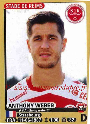 2015-16 - Panini Ligue 1 Stickers - N° 371 - Anthony WEBER (Stade de Reims)