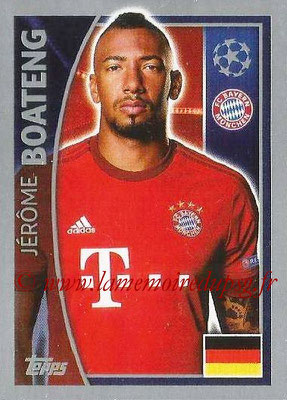 2015-16 - Topps UEFA Champions League Stickers - N° 380 - Jérôme BOATENG (FC Bayern Munich)